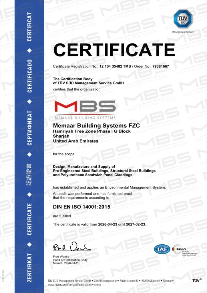 ISO14001-2015-1 Certificate