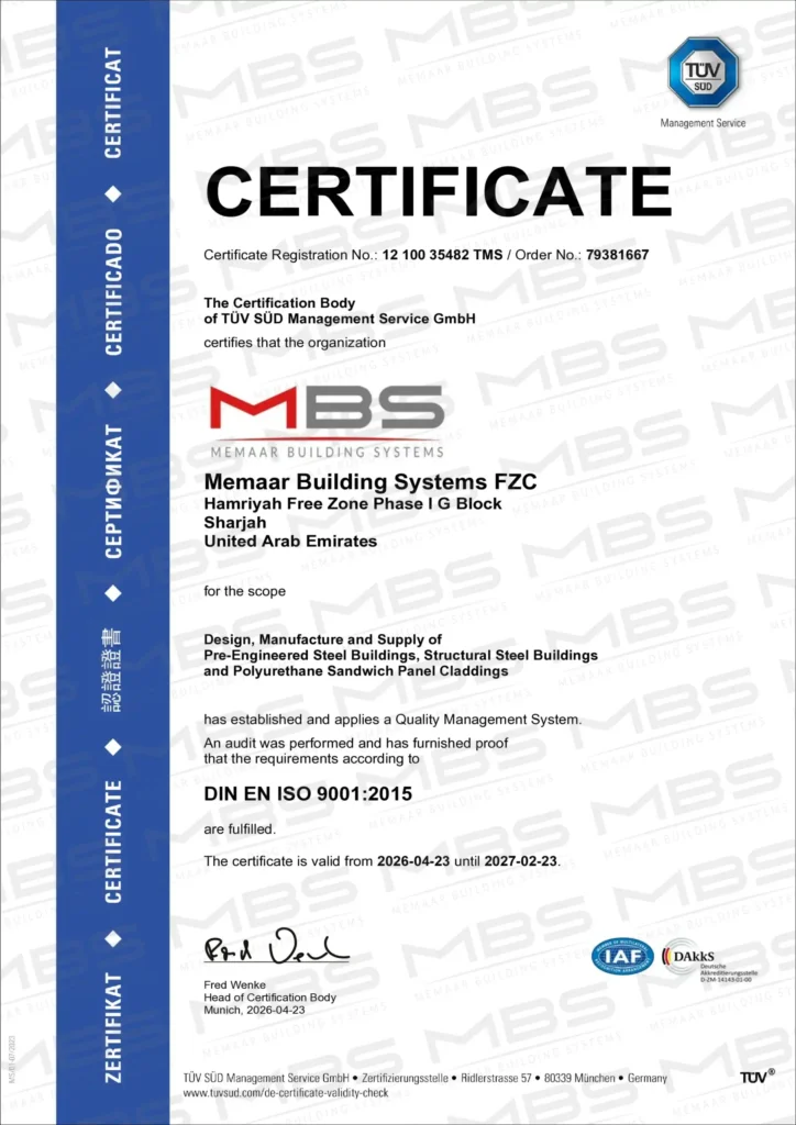 ISO 9001-2015 Certificate